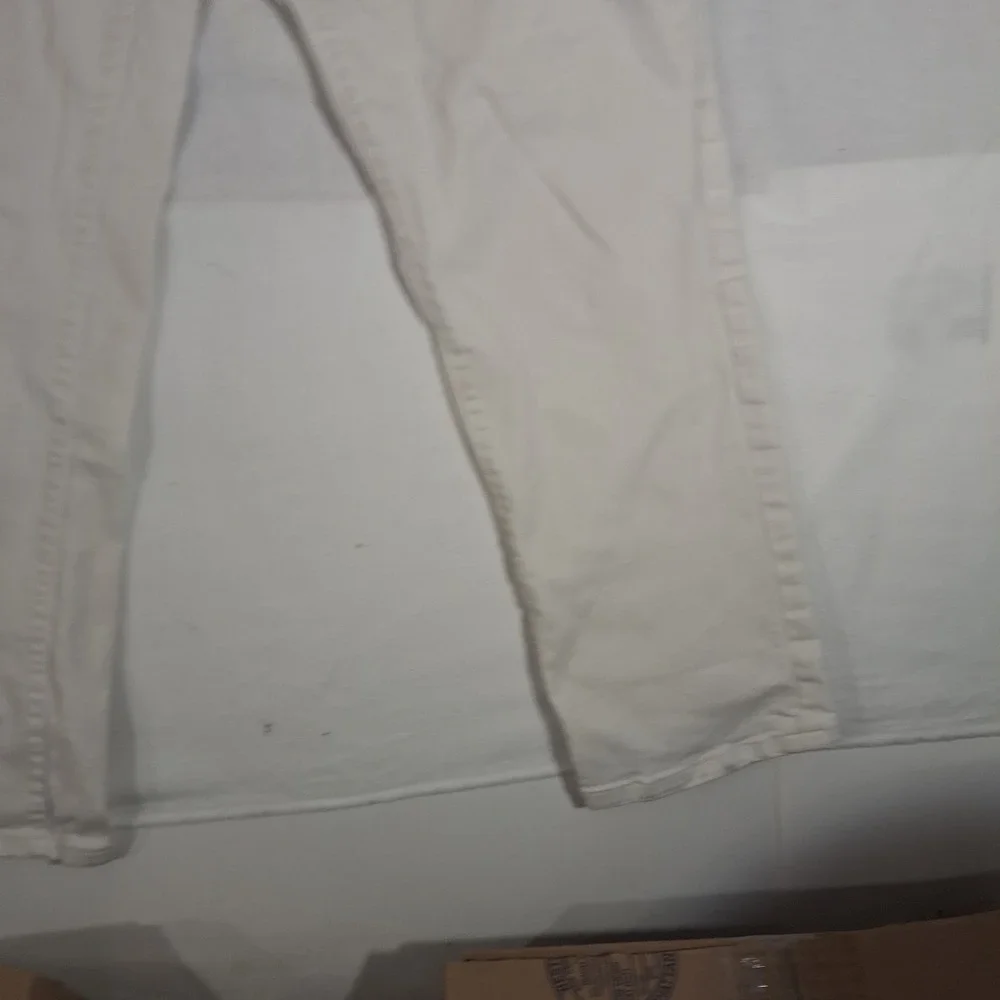 Ann Taylor LOFT Sz 29/8 White Jeans Curvy Fit Straight Leg Stretch